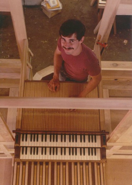 Greg in the shop 1981